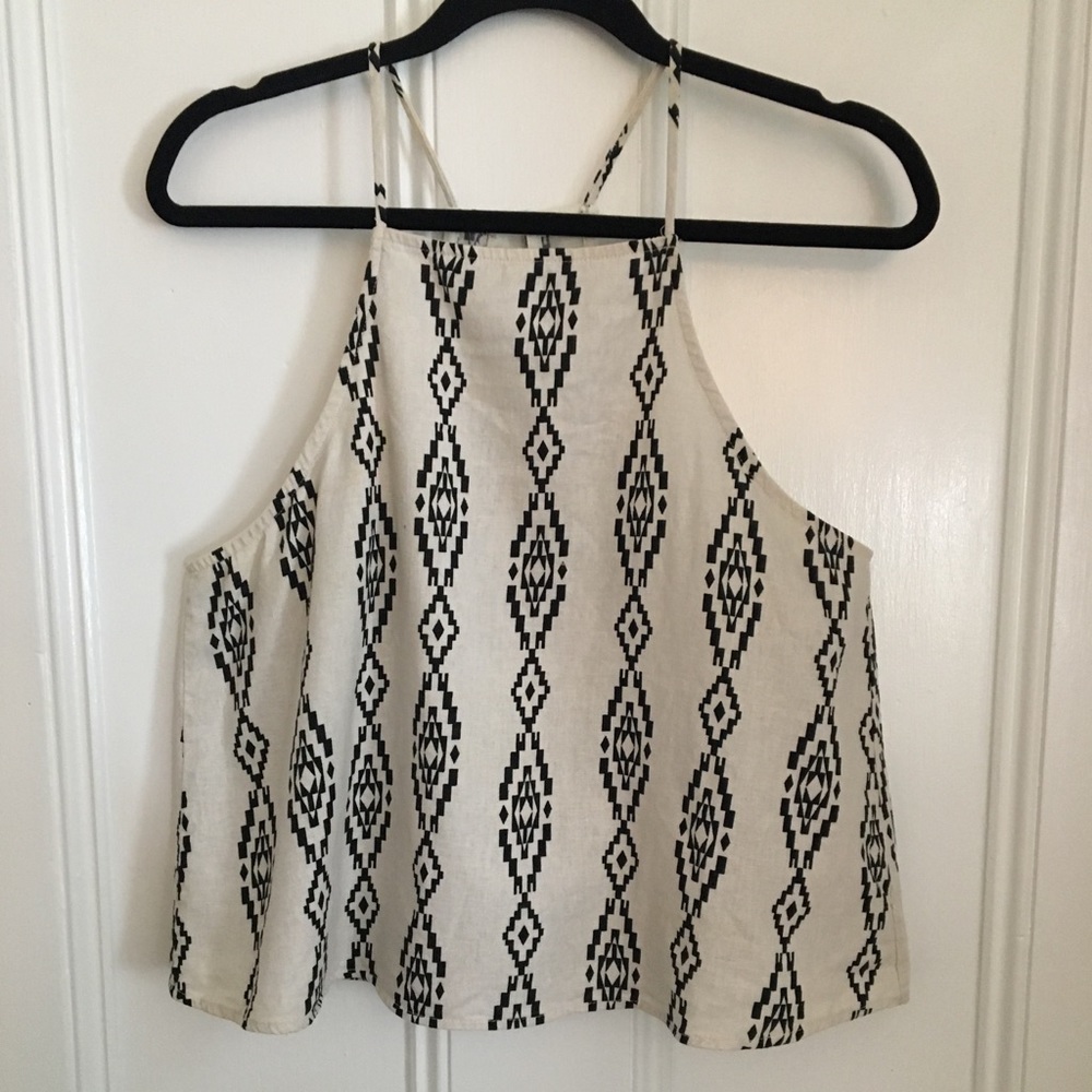 Aztec printed tank top